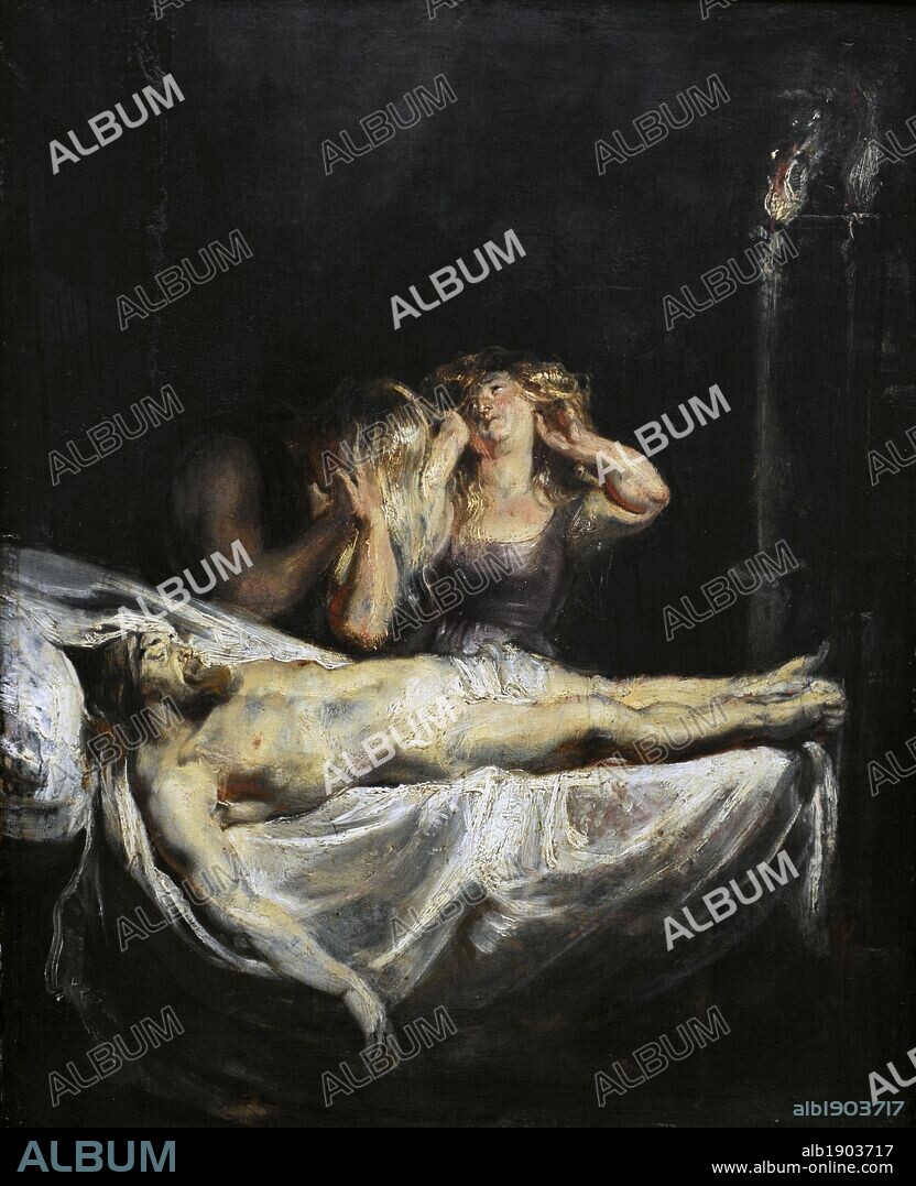 Peter Paul Rubens (1577-1640). Flemish painter. The lamentation over the dead Christ, 1610-1611. Oil on panel. Gemaldegalerie. Berlin. Germany.