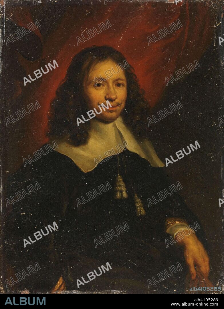 JAN VAN NOORDT (1623-1676). Portrait of Dionijs Wijnands, Merchant in Amsterdam. Dating: 1664. Measurements: h 20.5 cm × w 16 cm × d 0.2 cm.