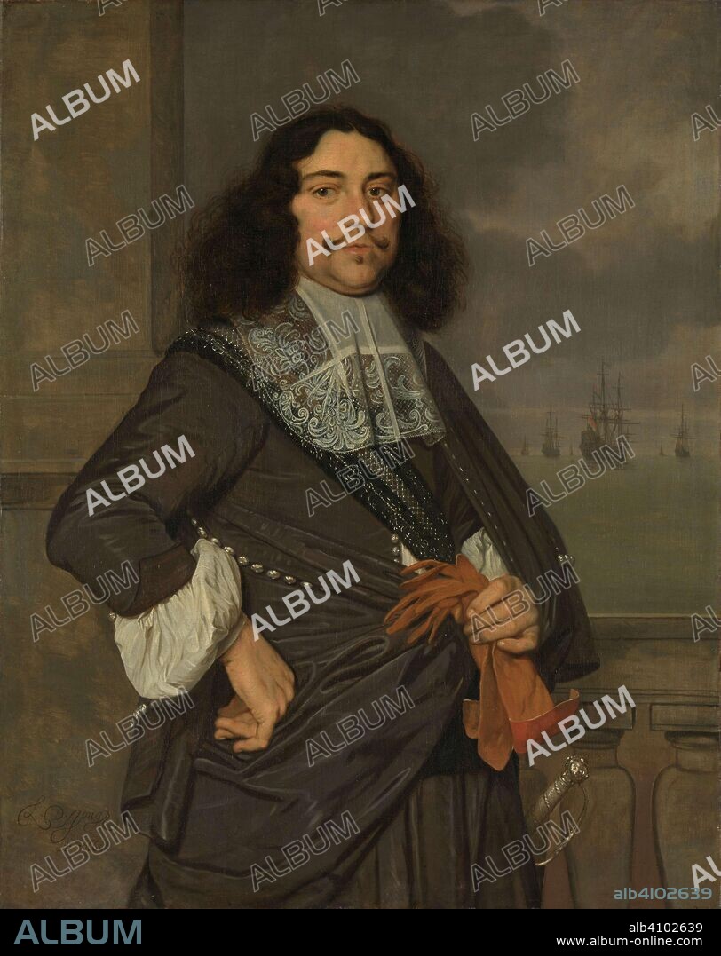 LUDOLF DE JONGH. Jan van Nes (1631-80), Vice admiral of Holland and West-Friesland. Dating: 1666. Measurements: h 111.5 cm × w 88.5 cm; d 14 cm.