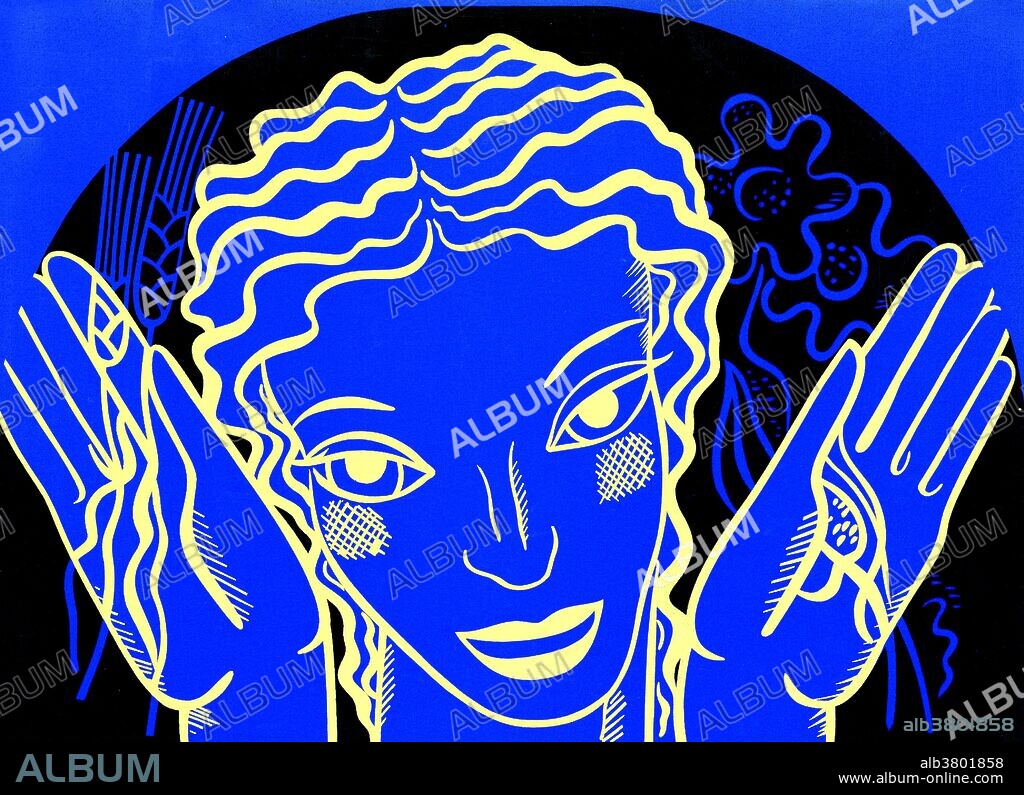 WPA poster design on blue background showing the head and hands of a woman holding flowers and wheat. The Federal Art Project (FAP) was the visual arts arm of the Great Depression era New Deal Works Progress Administration Federal Project Number One program in the United States. Funded under the Emergency Relief Appropriation Act of 1935, it operated from August 29, 1935, until June 30, 1943. Reputed to have created more than 200,000 separate works, FAP artists created posters, murals and paintings. Some works still stand among the most-significant pieces of public art in the country. The FAP's primary goals were to employ out-of-work artists and to provide art for non-federal government buildings. The program made no distinction between representational and nonrepresentational art. As a result, the program supported such iconic artists as Jackson Pollock before their work could earn them income. Created by the New York State WPA Art Program, dated May 14 1941.