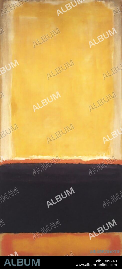 MARK ROTHKO. Yellow, Charcoal, Brown, 1953.