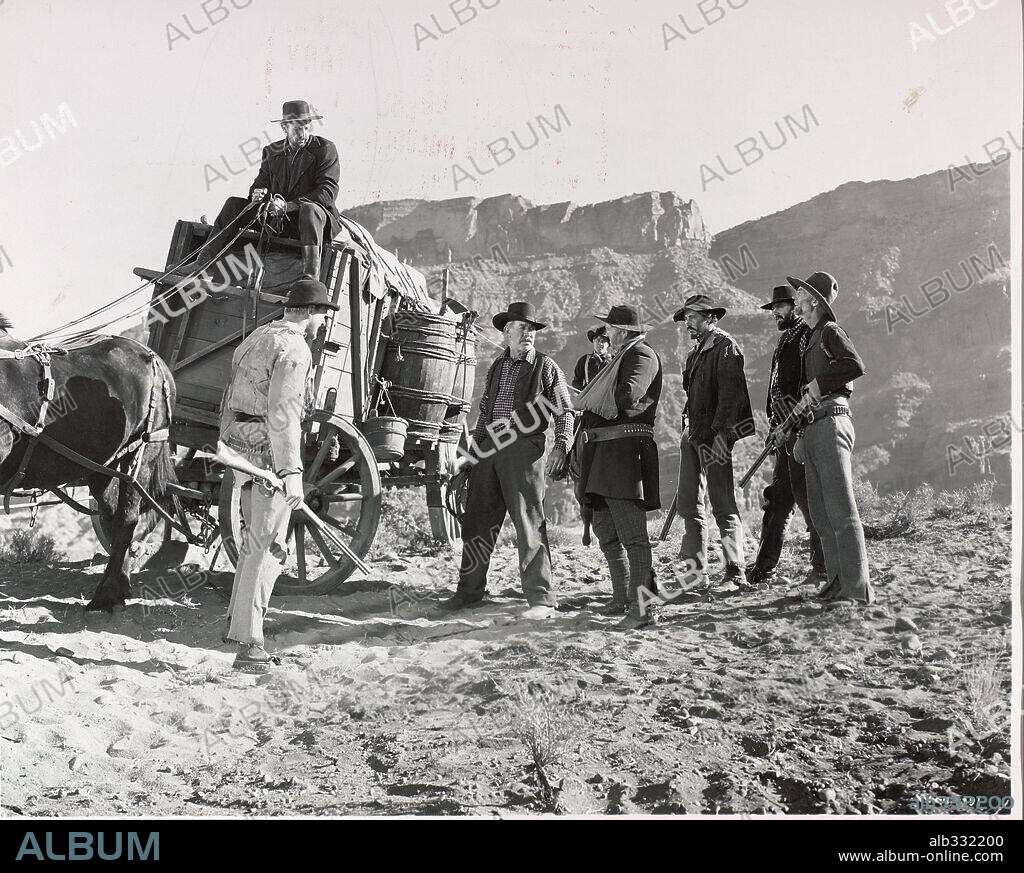 WARD BOND en CARAVANA DE PAZ, 1950 (WAGON MASTER), dirigida por JOHN FORD. Copyright RKO.