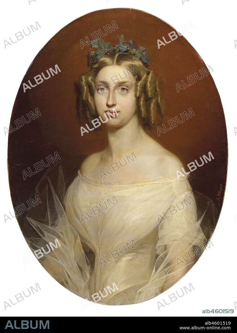 ALBERT WAGNER. Maria Theresa of Austria (1801-1855), Queen of Sardinia.