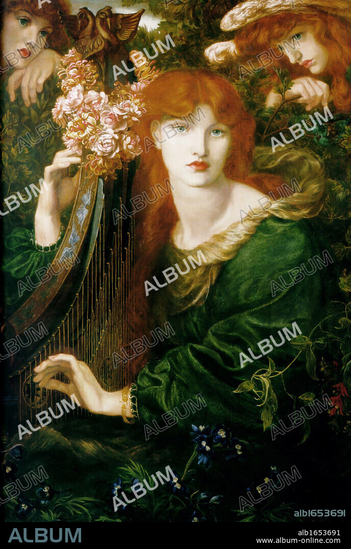 Dante Gabriel Rossetti (1828-1882) La Ghirlandata, 1871-1874.