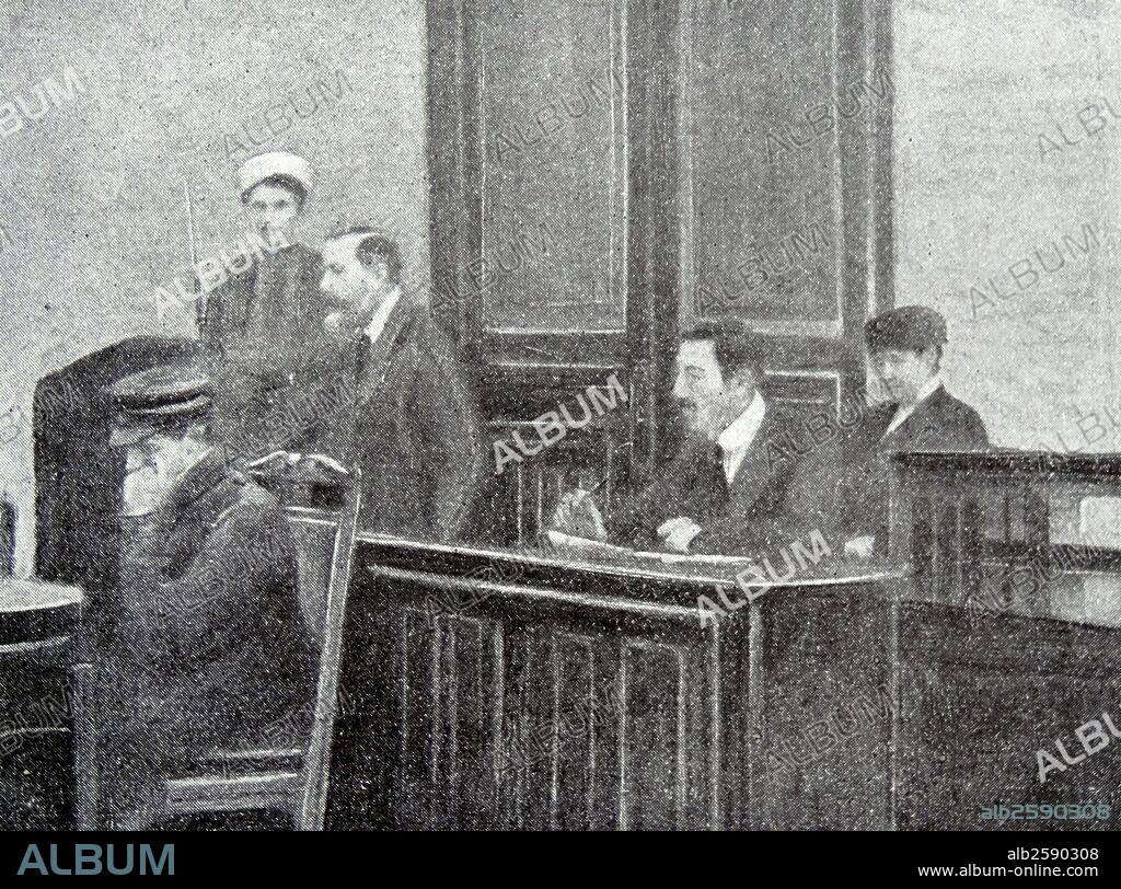 Countess Sofia Panina (1871–1956) Vice Minister of State Welfare and Vice Minister of Education in the Provisional Government following the Russian Revolution, February 1917 on trial in 1918.