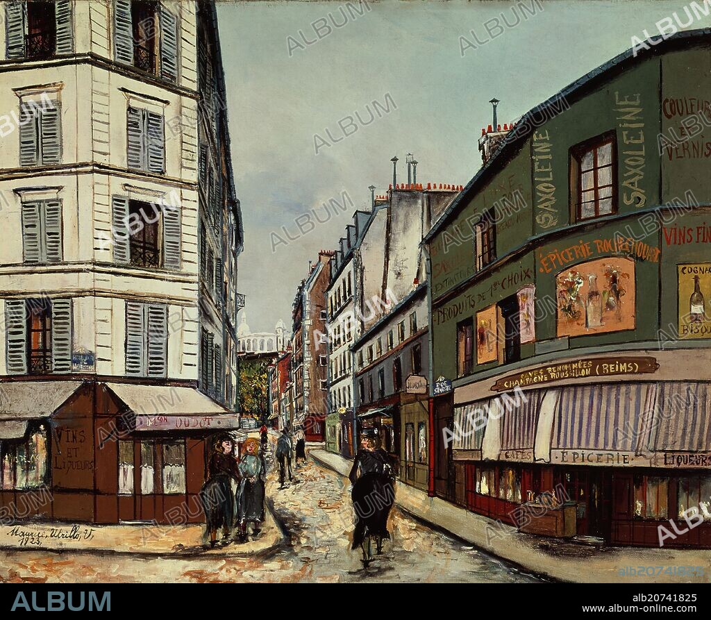 MAURICE UTRILLO. Rue Sevestre, Montmartre - 1923 - 60x73 cm - oil on canvas.