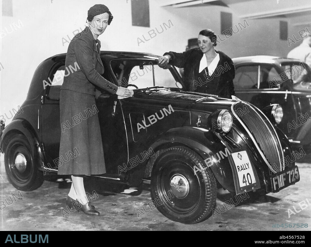 1937 Fiat 500 R.A.C. Rally Joan Richmond and Mrs Gordon Simpson.