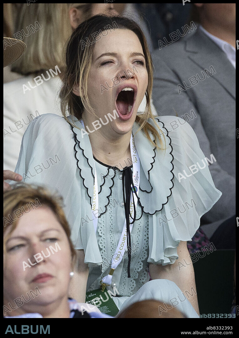July 2, 2022, London, London, United Kingdom: Talulah Riley on day six of the Wimbledon Tennis Championships in London. (Credit Image: © Stephen Lock/i-Images via ZUMA Press).
