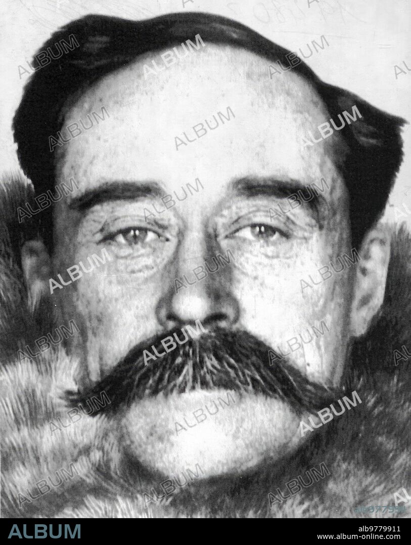 1905. Retrato del explorador norteamericano Robert Peary.