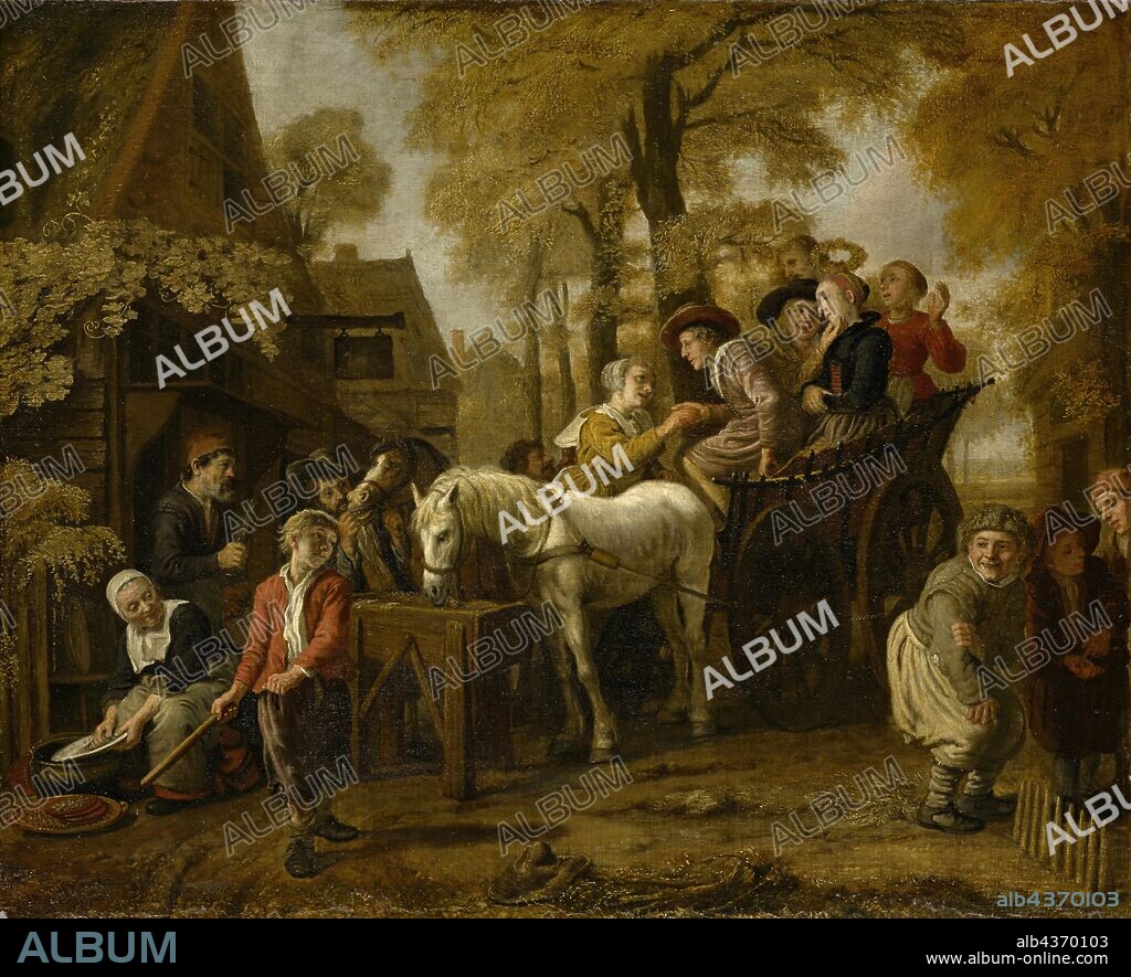 Rural Wedding, 1652, oil on canvas, 73 x 90 cm, Signed and dated on the crib: J. Victoors 1652, Jan Victors, Amsterdam (?) 1619–nach 1676 Ostindien.