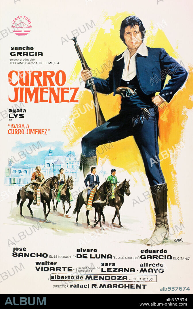 Poster of AVISA A CURRO JIMENEZ, 1978, directed by RAFAEL ROMERO MARCHENT. Copyright IZARO FILMS.