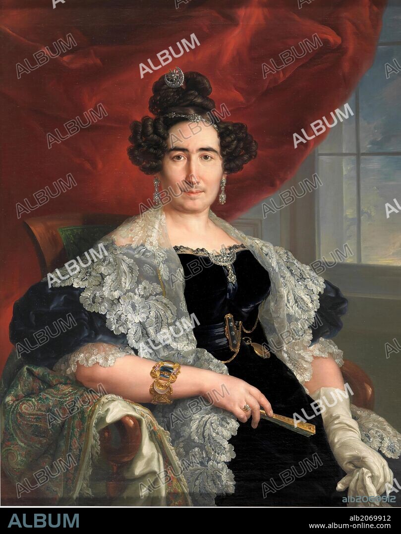 VICENTE LOPEZ PORTAÑA. Vicente López Portaña / 'La señora de Delicado de Imaz', ca.  1833, Spanish School, Oil on canvas, 109 cm x 86 cm, P02981.