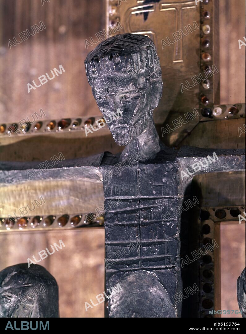 JOSÉ LUIS SÁNCHEZ FERNÁNDEZ. CALVARIO - DETALLE DE LA CRUCIFIXION - SIGLO XX.