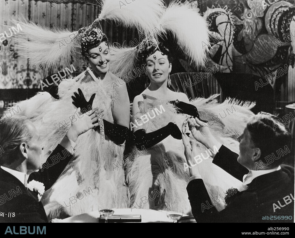 JANE RUSSELL and JEANNE CRAIN in GENTLEMEN MARRY BRUNETTES, 1955. Copyright UNITED ARTISTS.