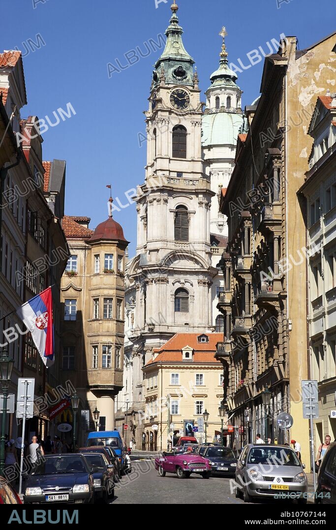 St. Nicholas Church, Mala Strana, Prague, Czech Republic.