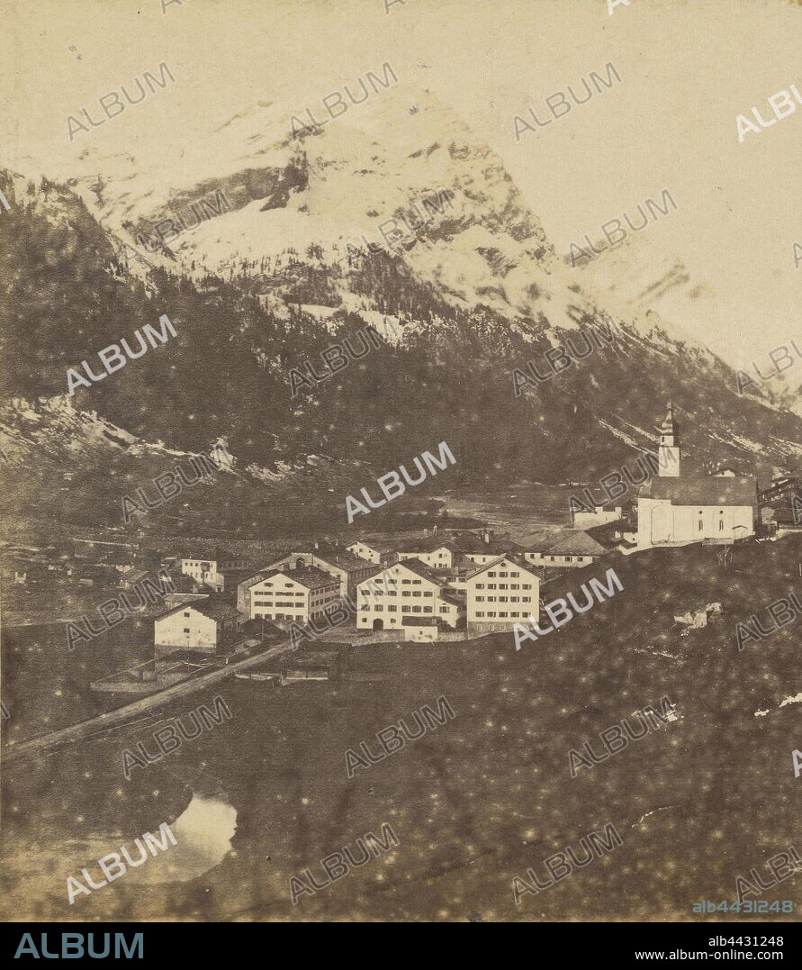 Canton des Grisons. Vallee de Rheinwald, village de Spulgen., Adolphe Braun (French, 1812 - 1877), about 1865, Albumen silver print.