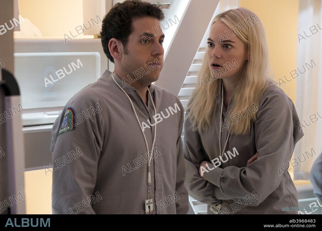 EMMA STONE und JONAH HILL in MANIAC, 2018, unter der Regie von CARY JOJI FUKUNAGA. Copyright PARAMOUNT TELEVISION.