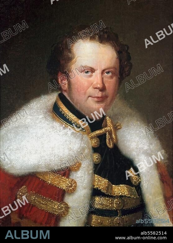 Brunsvik, Franz Graf. (Freund und Gönner Beethovens, der ihm "Appassionata" widmete). 1779-1849. Porträt. Gemälde von Thugut Heinrich. Wien, Wien Museum.