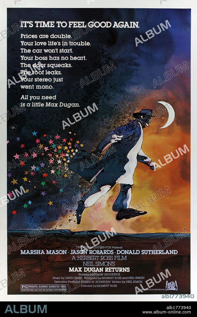 Poster of MAX DUGAN RETURNS, 1983, directed by HERBERT ROSS. Copyright 20TH CENTURY FOX.