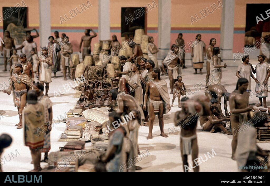 MAQUETA DEL MERCADO DE TLATELOLCO.