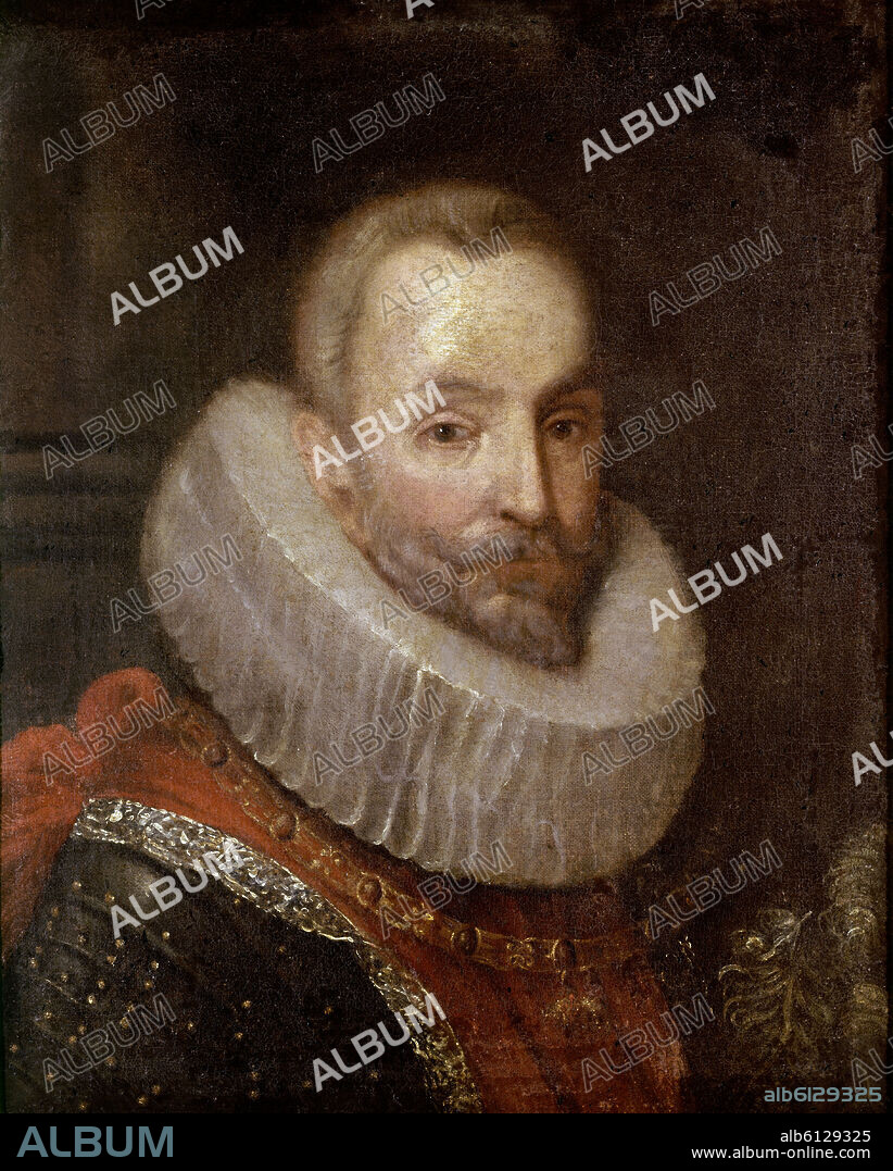 AMBROSIO SPINOLA (1569-1630) - COMANDANTE MILITAR GENOVES - SIGLO XVII - PINTURA BARROCA.