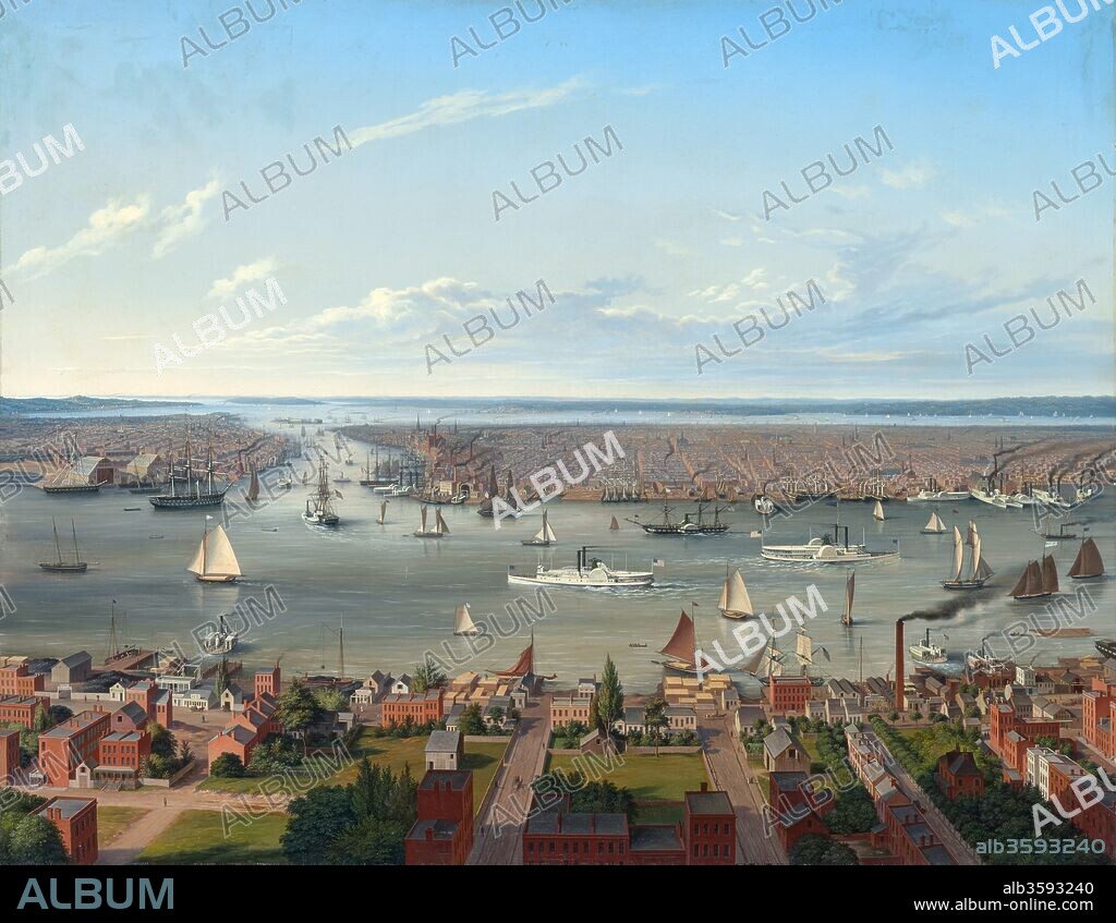 HUBERT SATTLER. New York seen from Long Island.