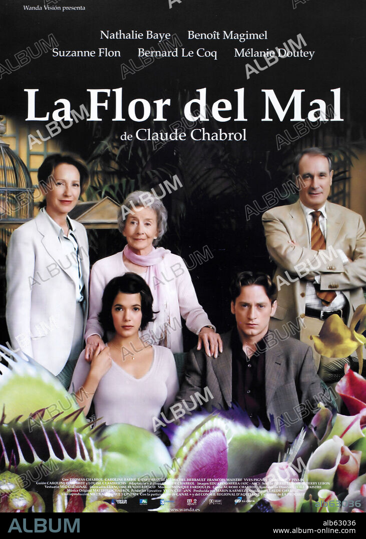 Poster of THE FLOWER OF EVIL, 2003 (LA FLEUR DU MAL), directed by CLAUDE CHABROL. Copyright MK2/FRANCE 3 CINEMA.