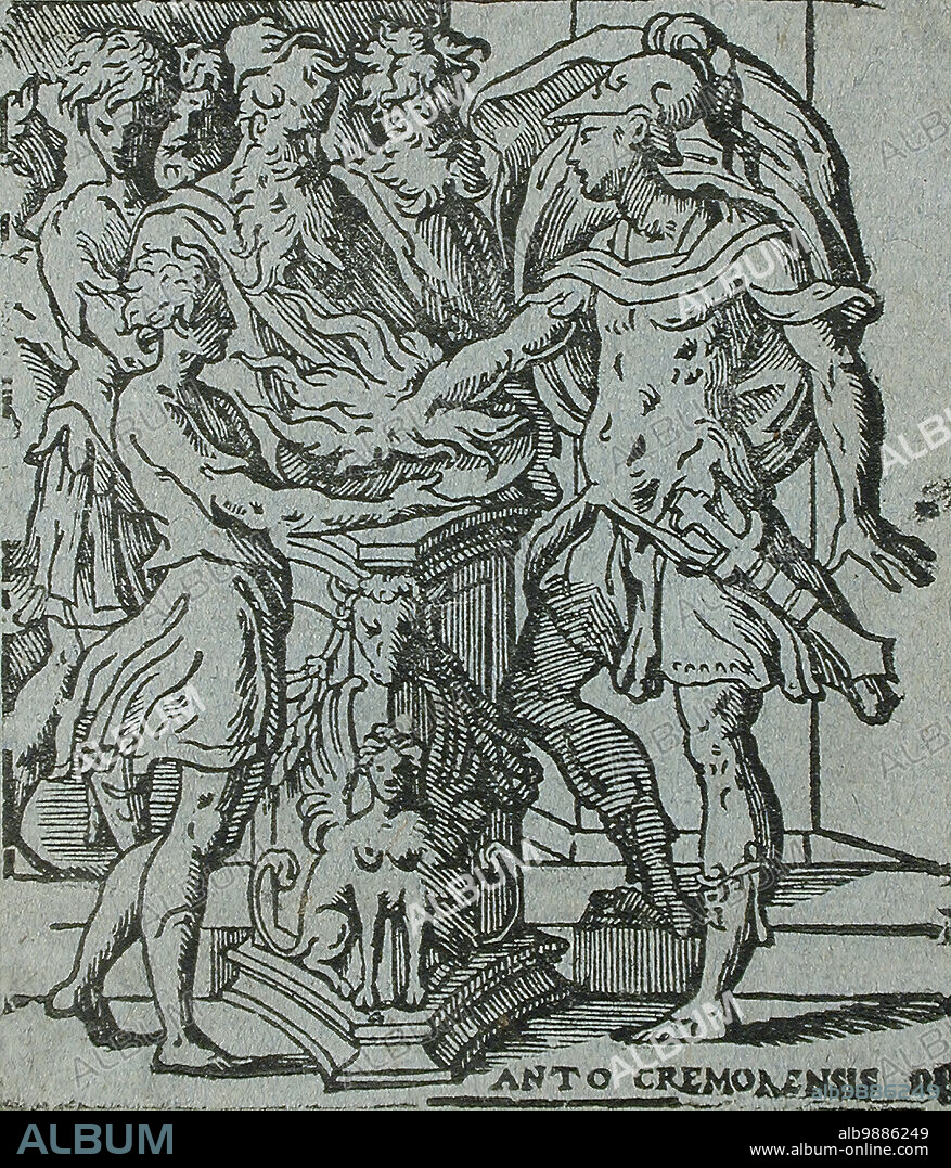 ANTONIO CAMPI. Mucius Scaevola, c1540.