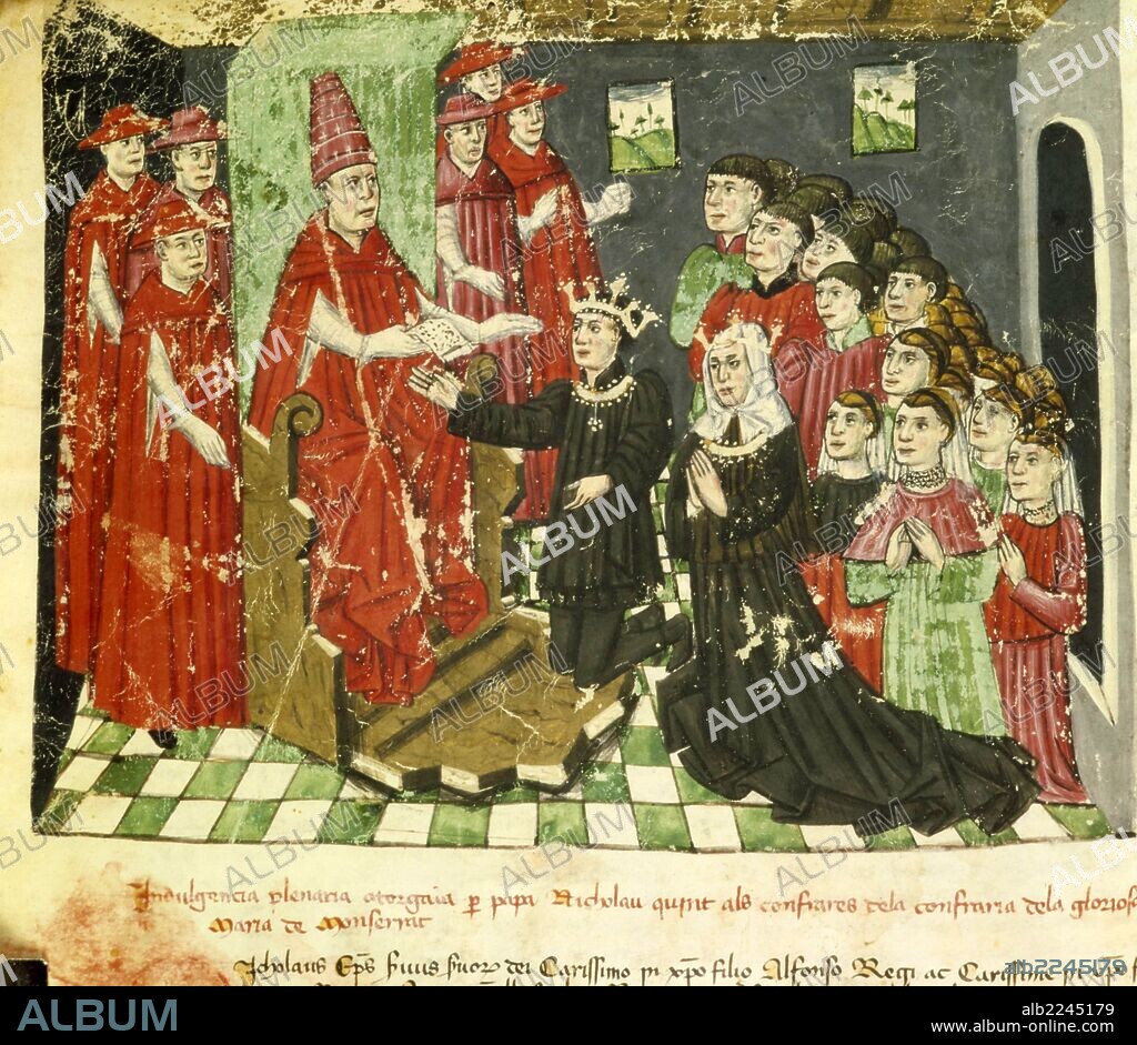 Llibre Vermell de Montserrat' (El libro Rojo de Montserrat), siglo XIV.