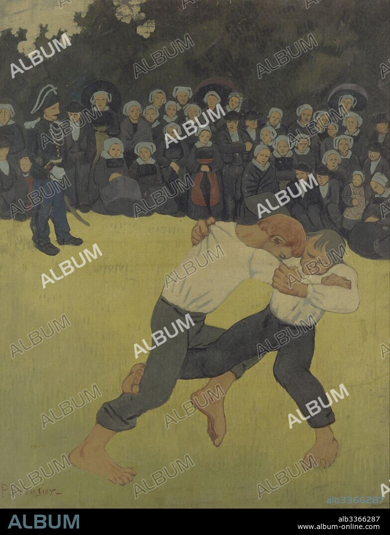 PAUL SÉRUSIER. Breton Wrestling.