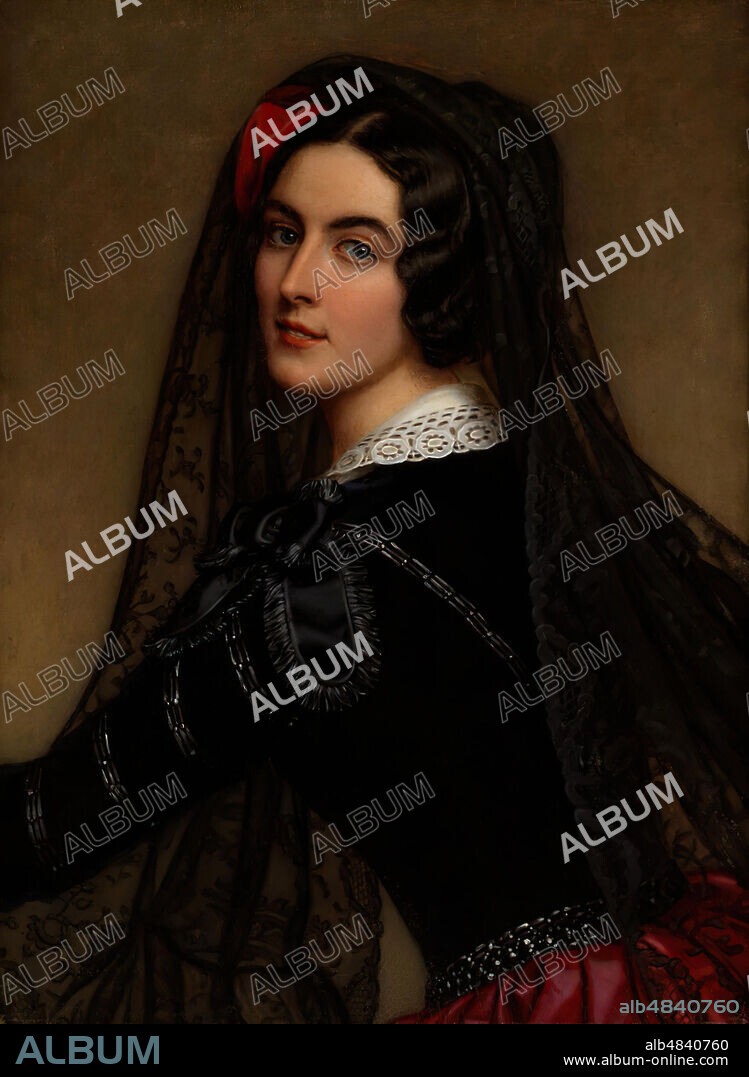 LOLA MONTES, C. 1845 Joseph Karl Stieler (attributed) oil on canvas (frame: 105.0 cm x 85.0 cm, support: 71.0 cm x 52.0 cm).