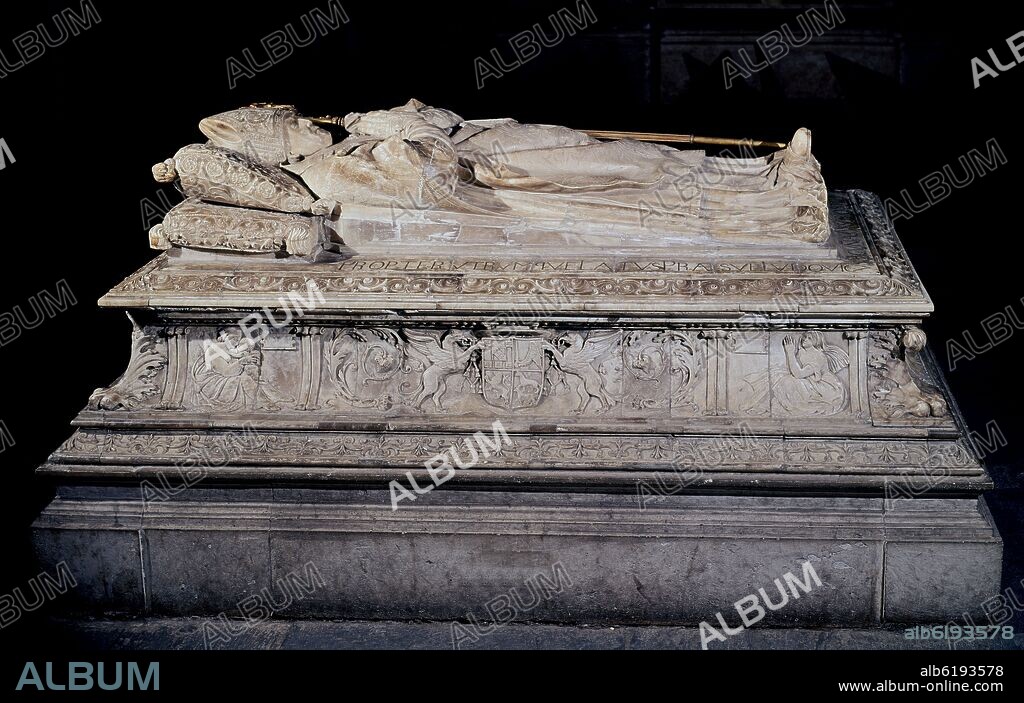 DIEGO DE SILOÉ. SEPULCRO DE DON LUIS DE ACUÑA EN LA CAPILLA DE LA CONCEPCION - 1519.