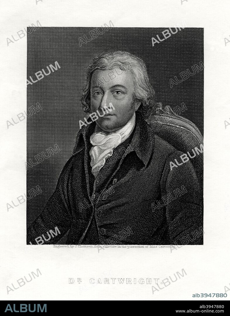 Edmund Cartwright, British clergyman and inventor of the power loom, 19th century. In 1785, Cartwright (1743-1823) invented the mechanical loom, the first machine to make practical the weaving of wide cotton cloth. This became known as the parent of the modern power loom. Cartwright also invented a wool combing machine in 1789; a steam engine which used alcohol as fuel in 1797; and he assisted Robert Fulton with his experiments to develop steam navigation.