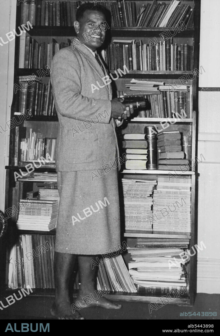 Ordained Tonight. Tongan, David Mone, photographed at the Methodist Conference in Sydney today, will be ordained tonight. He has worked in Papua for the last eight years. His grand uncle was the First Tongan to be ordained. March 3, 1949.