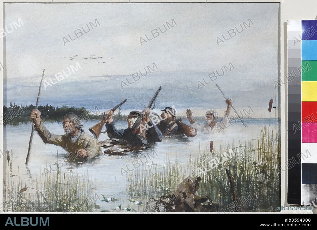 PYOTR PETROVICH SOKOLOV. Illustration for the story Lgov (from A Sportsman's Sketches) by Ivan Turgenev.