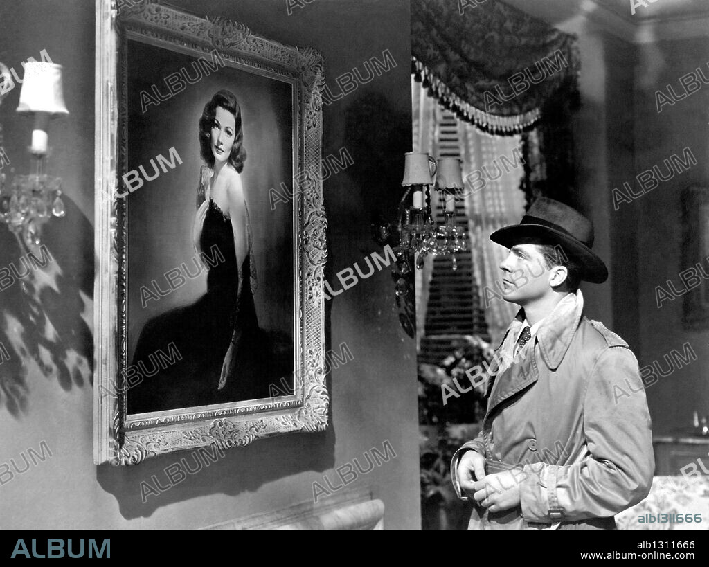 DANA ANDREWS en LAURA, 1944, dirigida por OTTO PREMINGER. Copyright Twentieth Century-Fox.