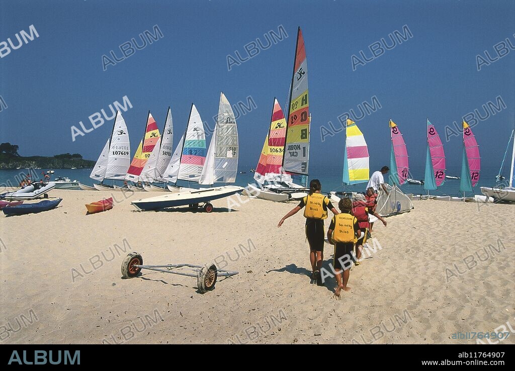 Belle-lle Plage des blanes Sables *** Local Caption ***.
