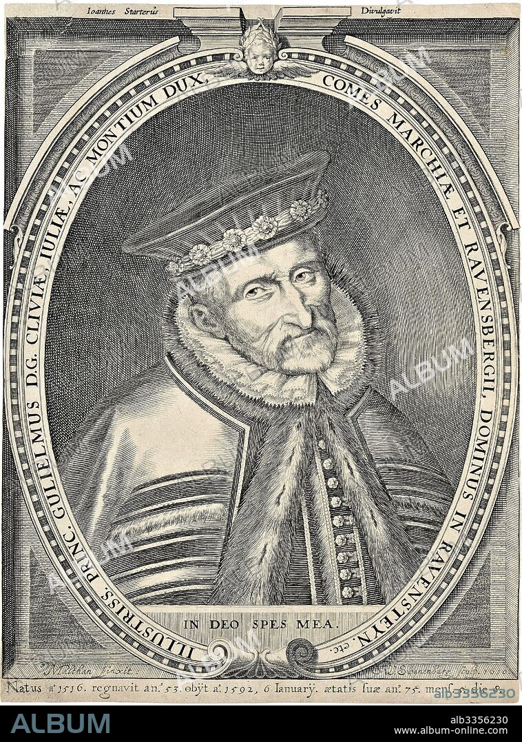 WILLEM VAN SWANENBURGH. Portrait of Duke William of Jülich-Cleves-Berg (1516-1592).