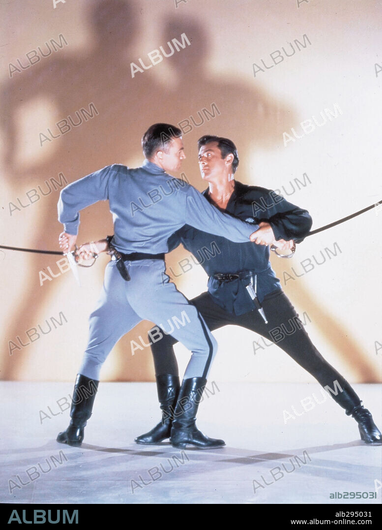 JAMES MASON und STEWART GRANGER in THE PRISONER OF ZENDA, 1952, unter der Regie von RICHARD THORPE. Copyright M.G.M.