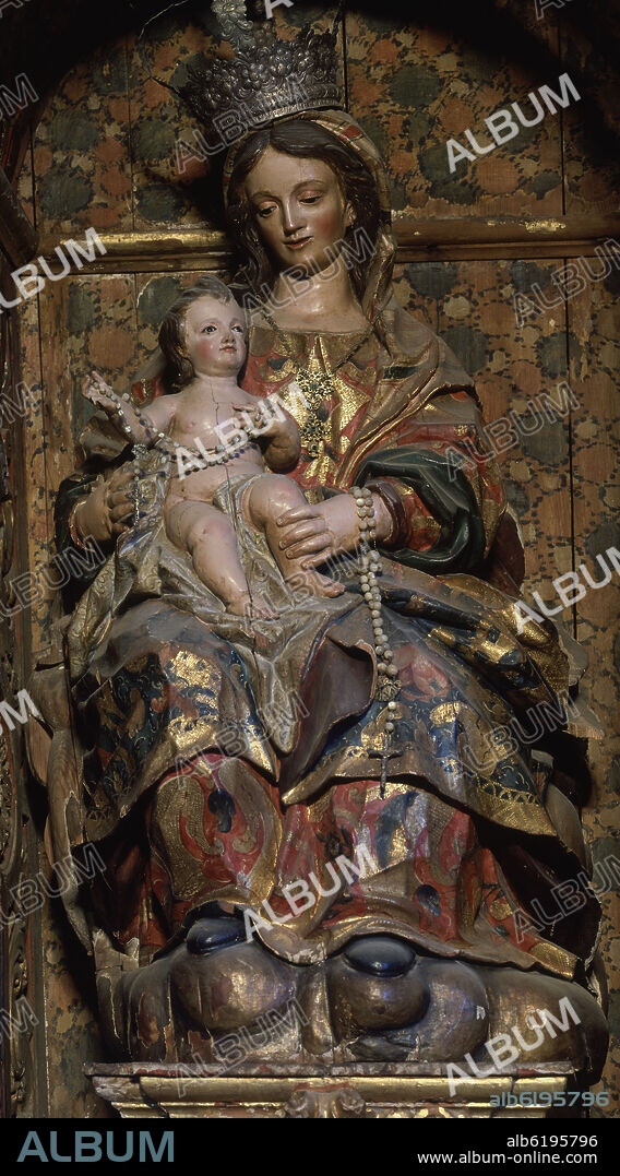 JERONIMO HERNANDEZ (1540-1586). RETABLO MAYOR-VIRGEN DEL ROSARIO.