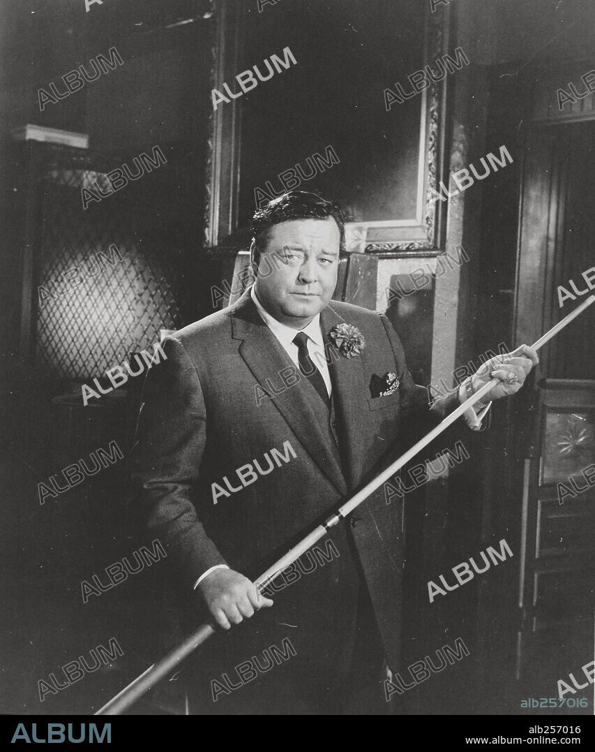JACKIE GLEASON in THE HUSTLER, 1961, directed by ROBERT ROSSEN. Copyright 20TH CENTURY FOX.