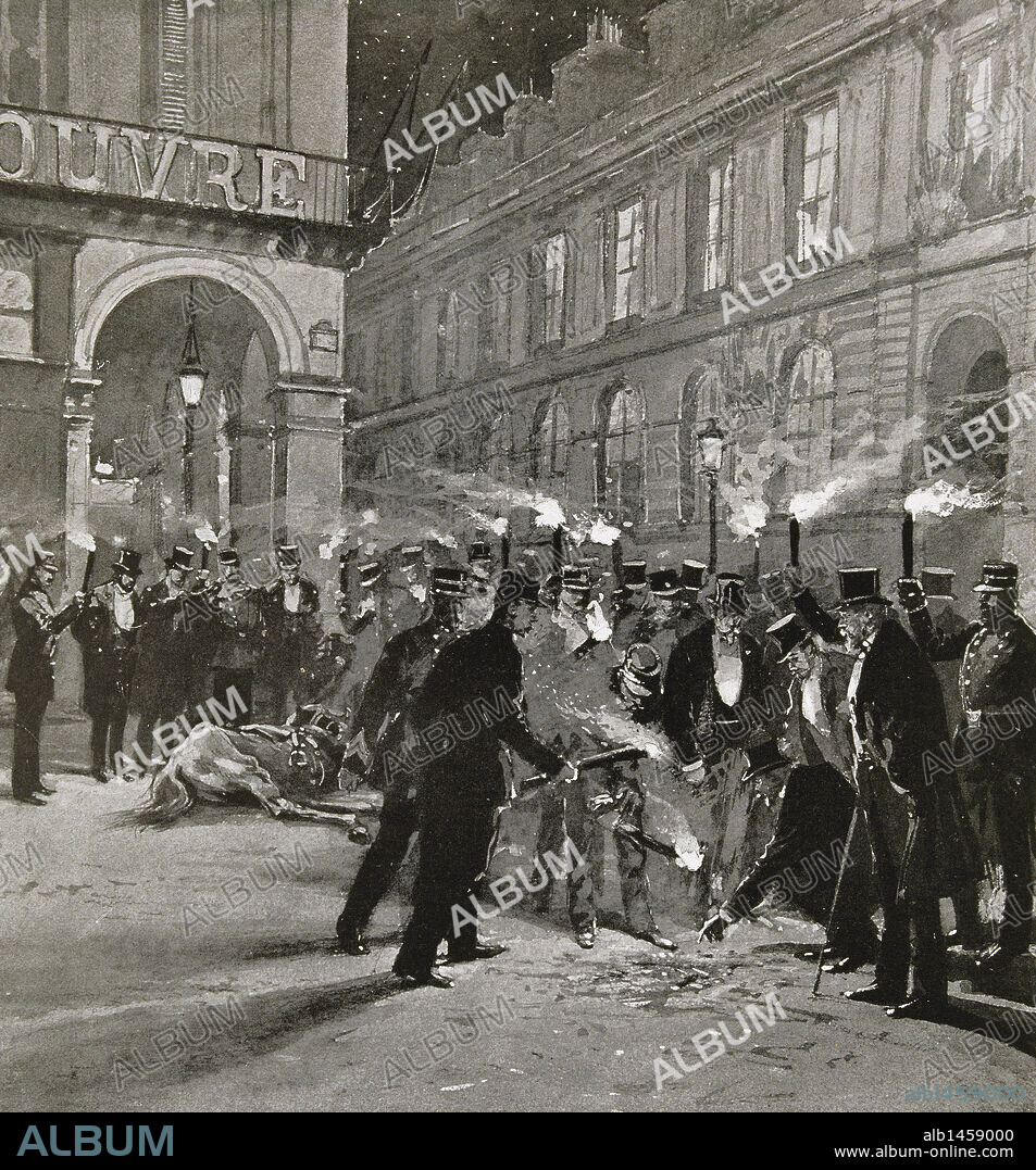 ALFONSO XIII (1886-1941). Rey de España (1886-1931). "ATENTADO CONTRA ALFONSO XIII EN PARIS (AÑO 1905) ". 'L'Illustration', 1918.