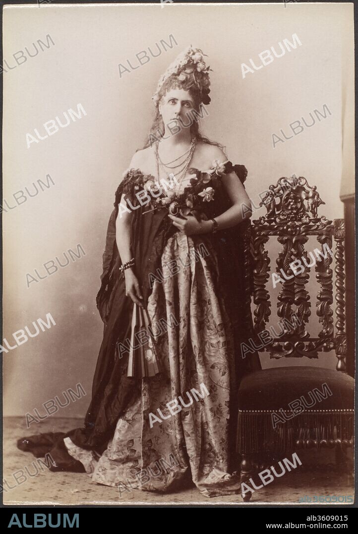 [Countess de Castiglione, from Série des Roses]. Artist: Pierre-Louis Pierson (French, 1822-1913). Dimensions: Approximately 14.3 x 9.9 cm (5 5/8 x 3 7/8 in.). Person in Photograph: Countess Virginia Oldoini Verasis di Castiglione (1835-1899). Date: 1895.