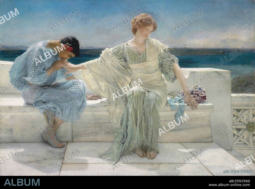 SIR LAWRENCE ALMA-TADEMA. Ask Me No More.