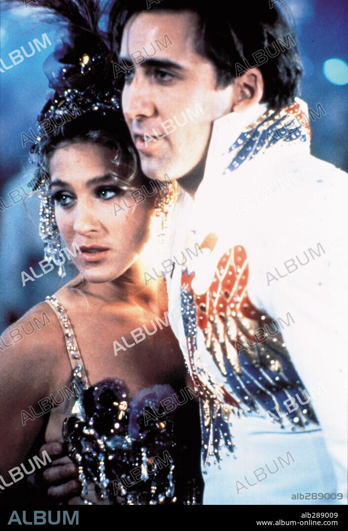 NICOLAS CAGE and SARAH JESSICA PARKER in HONEYMOON IN VEGAS, 1992, directed by ANDREW BERGMAN. Copyright NEW LINE CINEMA.