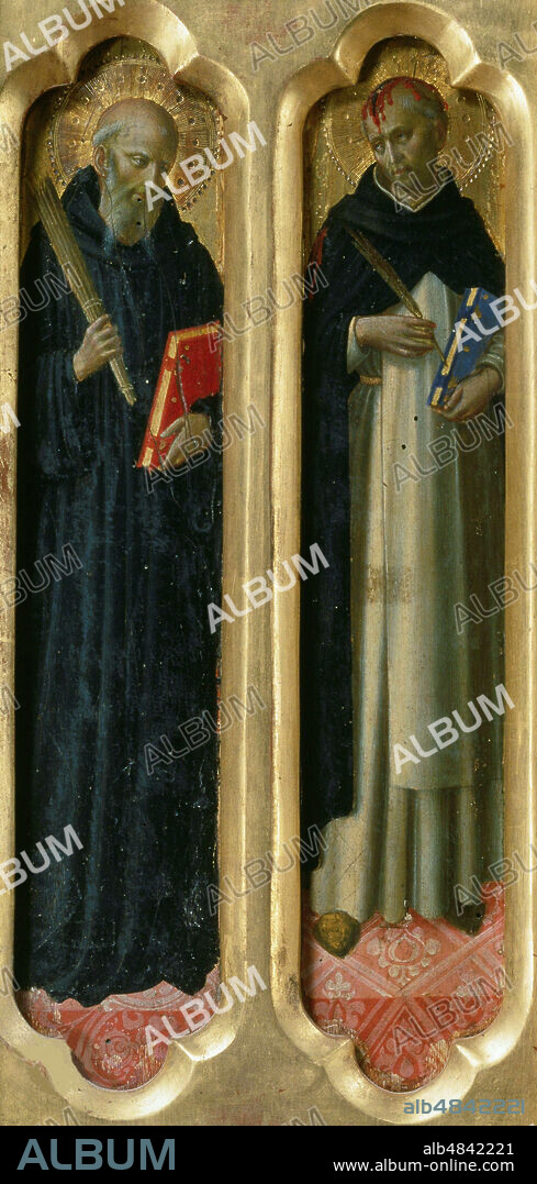 FRA ANGELICO. Saints Benedict and Peter the Martyr (From the Perugia Altarpiece).