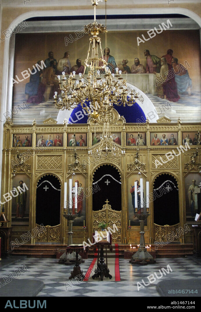 Croatia. Dubrovnik. Orthodox Church. Interior.
