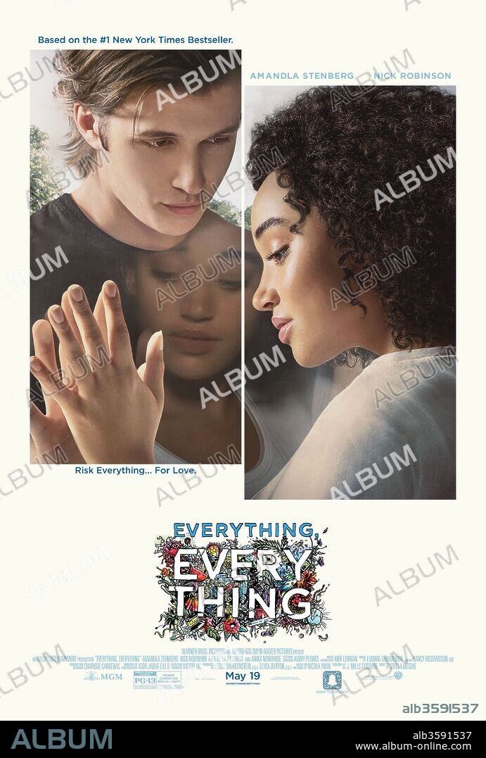 Poster de EVERYTHING, EVERYTHING, 2017, dirigida por STELLA MEGHIE. Copyright ALLOY ENT/ITACA FILMS/MGM.
