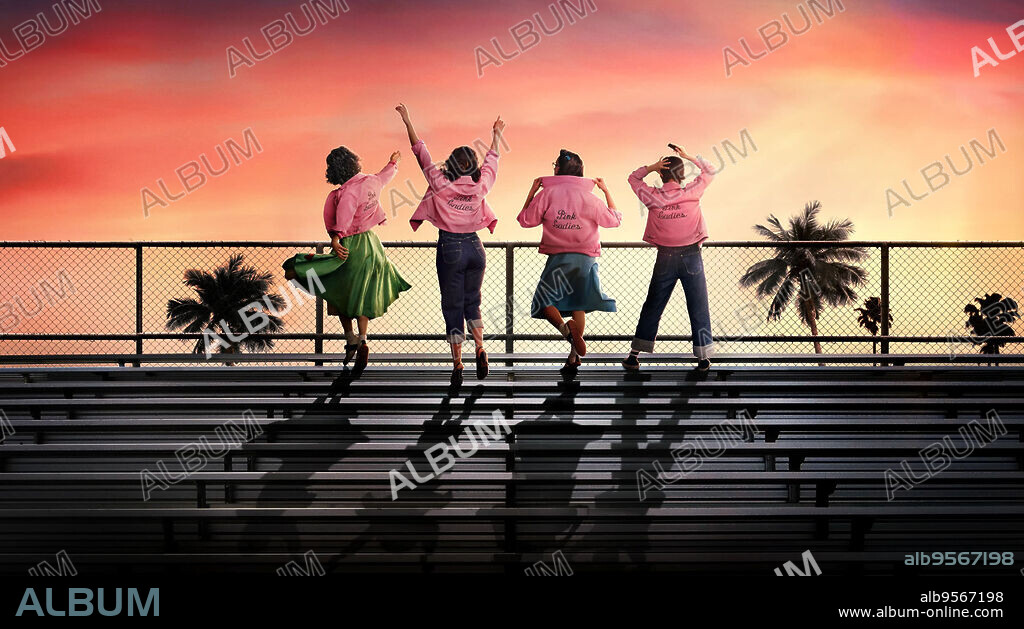Poster de GREASE: EL AUGE DE LAS DAMAS ROSAS, 2023 (GREASE: RISE OF THE PINK LADIES), dirigida por ALETHEA JONES. Copyright PARAMOUNT TELEVISION.