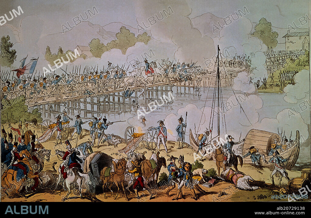 NAPOLEON EN LA BATALLA DEL PUENTE LODI.